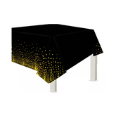 MANTEL METALICO NEGRO/DORADO 137X183
